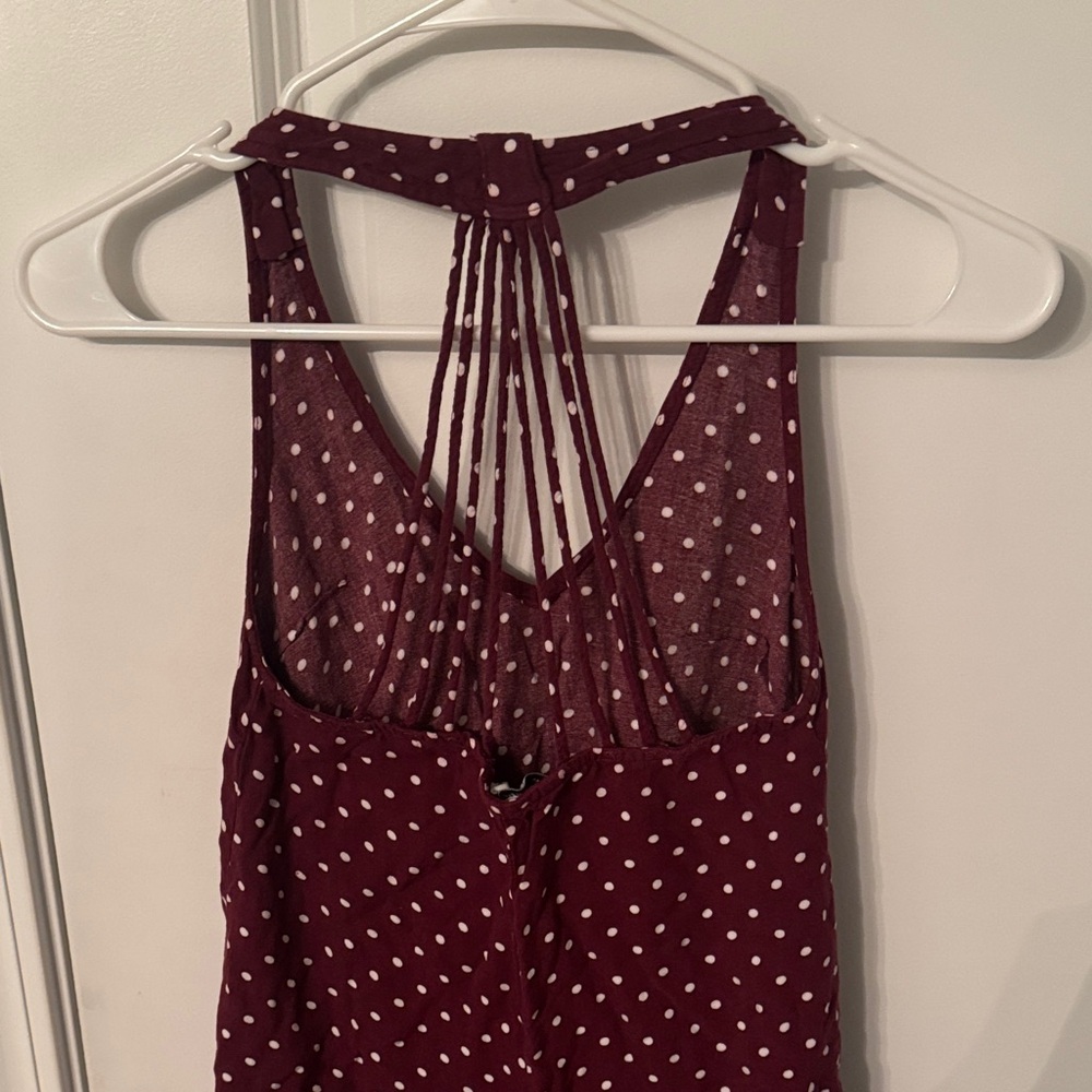 American Eagle Polka Dot Halter Top Dress - Picture 3 of 4